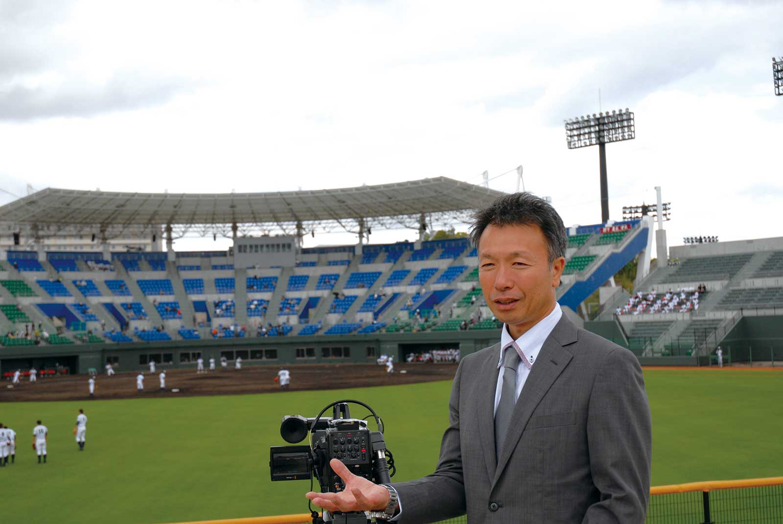 球場にいるようにリアルな高校野球の4K生中継