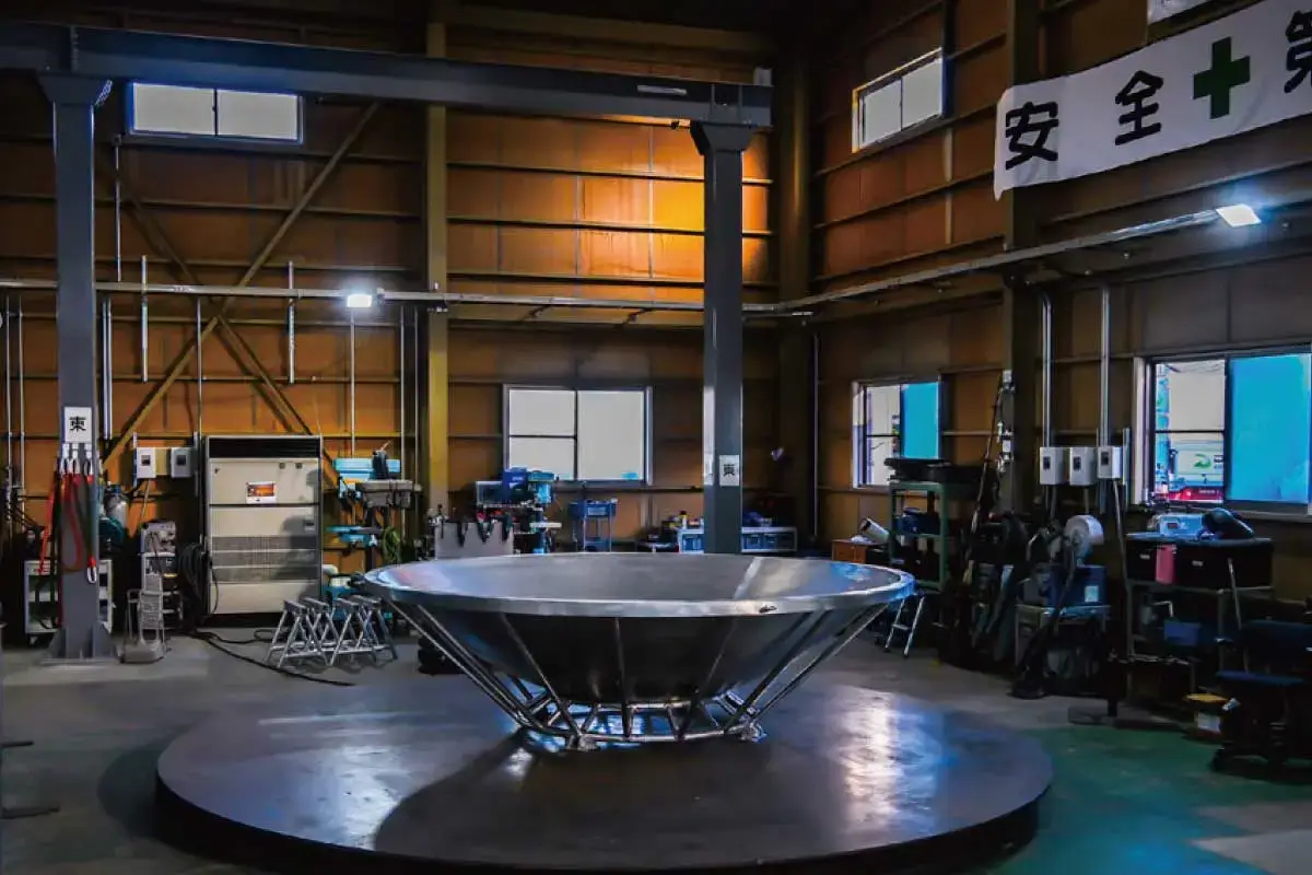 新たにパラボラアンテナ製造体制を確立